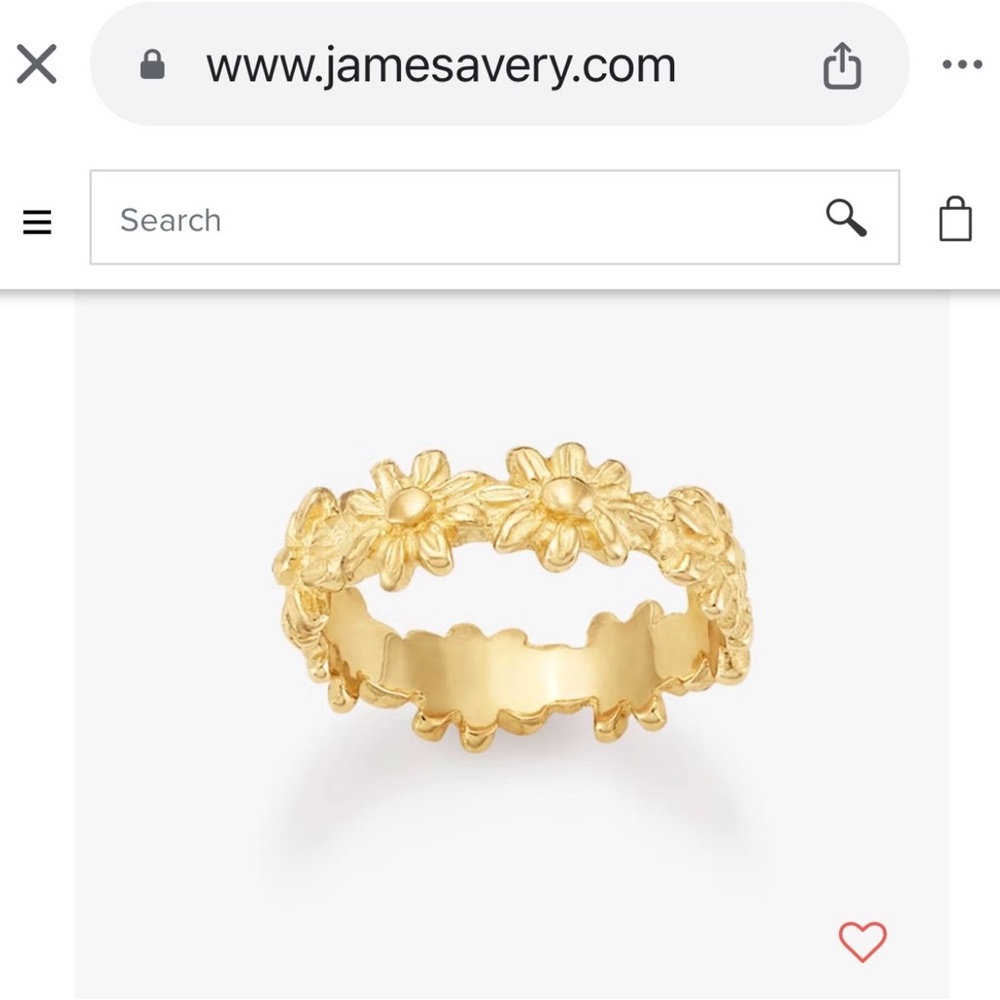 James Avery Margarita Ring , 14K gold. Size 6.